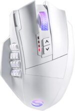 UtechSmart Venus Pro Wireless MMO Gaming Mouse, 16,000 DPI Optical Sensor, 2.4 GHz Transmission Technology, Ergonomic Design, 16M Chroma RGB Lighting, 16 Programmable Buttons, Up to 70H - Image 2