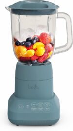 bella 10 Speed Countertop Blender, Juicer & Smoothie Maker, Fits-anywhere™ Kitchenware, Slim Flip & Store Design, Dishwasher Safe 48oz Capacity Pitcher & Lid, Stainless Steel Blade, 450 Watt, Surf - Image 2