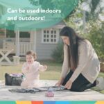 Nuby Reversible Baby Floor Mat - Foldable and Lightweight Foam Infant Play Mat - 77" x 58" - Easy Storage and Travel - Car Tracks/Alphabet - Image 7