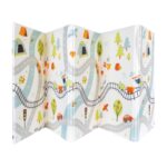 Nuby Reversible Baby Floor Mat - Foldable and Lightweight Foam Infant Play Mat - 77" x 58" - Easy Storage and Travel - Car Tracks/Alphabet - Image 10