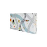 Nuby Reversible Baby Floor Mat - Foldable and Lightweight Foam Infant Play Mat - 77" x 58" - Easy Storage and Travel - Car Tracks/Alphabet - Image 11