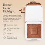 RMS Beauty Redimension Hydra-Bronzer Cream Bronzer & Highlighter | Hydrating Lightweight Formula | Medium Shade for Natural Glow & Sculpted Contour - Image 4