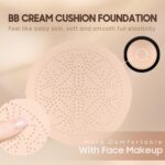 Air Cushion CC Cream Foundation - Mushroom Head BB Creams, Long Lasting Concealing Brightening, Moisturizer Face Cream,Facial Skin Care Makeup For All Skin Types (Natural) - Image 8