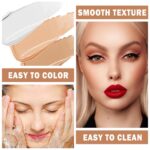 Eyeshadow Primer Base Dark Matte Eye Primer Evenly Colored Liquid Eyeshadow Primer,Long-lasting Moisture Eye Primer for Mature Eyes-Dark - Image 5