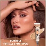 Eyeshadow Primer Base Dark Matte Eye Primer Evenly Colored Liquid Eyeshadow Primer,Long-lasting Moisture Eye Primer for Mature Eyes-Dark - Image 8