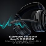 Turtle Beach Atlas Air Wireless Open Back PC Gaming Headset - PC, PS5, PS4, Mobile - 24-bit High-Fidelity Audio, Broadcast Grade Mic, Bluetooth, Floating Earcup, Memory Foam Cushions, 50-Hr Battery - Image 8