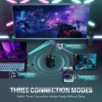 MAGIC-REFINER Attack Shark X11 59g Superlight Wireless Gaming Mouse with Grip Tape, RGB Charging Dock，BT/2.4G Wireless/Wired Pc Mouse, 22000 DPI,5 Programmable Buttons for Pc/Mac(Black) - Image 9