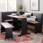 Linon Black and Pecan Breakfast Dining Set Ardmore Nook - Image 10