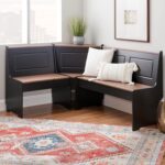 Linon Black and Pecan Breakfast Dining Set Ardmore Nook - Image 12