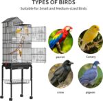 YITAHOME 62 Inch Large Bird Cage​ - ​Metal Flight Cage​ with ​Rolling Stand, ​Feeding Doors​ & ​Hanging Accessories​ for ​Parrots ​Cockatiels Conures ​Lovebirds ​Parakeets​ ​Small Birds - Image 5
