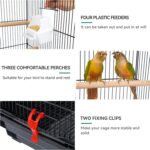 YITAHOME 62 Inch Large Bird Cage​ - ​Metal Flight Cage​ with ​Rolling Stand, ​Feeding Doors​ & ​Hanging Accessories​ for ​Parrots ​Cockatiels Conures ​Lovebirds ​Parakeets​ ​Small Birds - Image 6