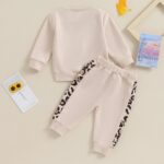 Kupretty Baby Girl Fall Winter Clothes Toddler Outfit Letters Graphic Crewneck Sweatshirts + Joggers Pants Set - Image 8