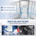 20Lbs Portable Washing Machine Nictemaw Portable Washer, 2.8 Cu.ft Washer and Dryer Combo with Drain Pump, 10 Programs 8 Water Level Compact Laundry Washer for Home, Apartment, RV, Dorms - Image 7