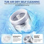 20Lbs Portable Washing Machine Nictemaw Portable Washer, 2.8 Cu.ft Washer and Dryer Combo with Drain Pump, 10 Programs 8 Water Level Compact Laundry Washer for Home, Apartment, RV, Dorms - Image 10