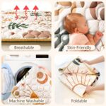 Baby Play Mat, 50x50 Playpen Mat with Super Soft Touch, Activity Mat with Upgraded Anti-Slip Bottom, Machine Washable Crawling Mat for Floor & Picnic(Boho Nature) - Image 7