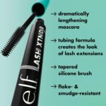 e.l.f. Lash XTNDR Mascara, Made With Tubing Technology For The Look Of Lash Extensions, Clump & Flake Free, Vegan & Cruelty-Free, Pitch Black - Image 4