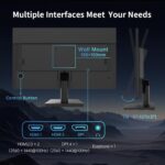 KTC 27 Inch QHD(2560 * 1440) 100Hz Computer Monitor - IPS Panel, Anti-Blue Light Screen, 100% High Color Gamut, 123% sRGB, Support FreeSync and GSync, PC Monitor for Casual Gaming and Working - Image 8