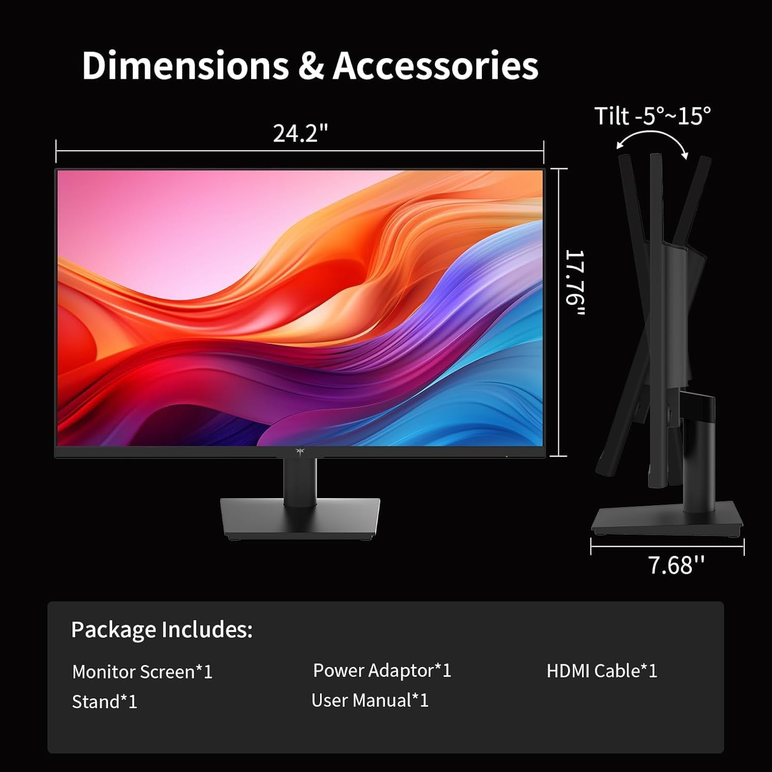 KTC 27 Inch QHD(2560 * 1440) 100Hz Computer Monitor - IPS Panel, Anti-Blue Light Screen, 100% High Color Gamut, 123% sRGB, Support FreeSync and GSync, PC Monitor for Casual Gaming and Working - Image 9