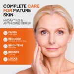 Super Vitamin C Serum for Women Over 70: Niacinamide, Vitamin C, Hyaluronic Acid, Peptides, Vitamin E, Caffeine, Bakuchiol, Hydrating, Lifting, Face Wrinkle & Age Spots Reduction - Image 3