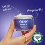 Olay Retinol 24 Face Moisturizer, Anti-Aging Night Cream for Women, Fragrance-Free, Non Greasy - Anti-Wrinkle, Smooth Fine Lines, Tightening, Hydrating Skin Care - Peptides, Glycerin, 1.7 Oz - Image 7