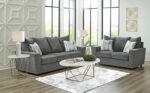 Signature Design by Ashley Stairatt Casual Sofa with Flared Arms, Gray - Image 19
