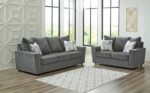 Signature Design by Ashley Stairatt Casual Sofa with Flared Arms, Gray - Image 21