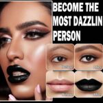 CAHIUYOA Black Matte Lipstick Lip Liner Set,Liquid Lipstick Lip Gloss Smudge Proof for Halloween Cosplay Goth Makeup,Waterproof and Long Lasting Black Lip Liner and Lipstick Set - Image 4