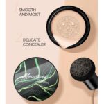 Air Cushion CC Cream Mushroom Head Foundation,BB Cream Makeup Foundation,Moisturizing Concealer,Long Lasting Full Coverage Waterproof,Even Skin Tone for All Skin Types (2# Natural, 20g) - Image 4