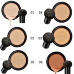 Air Cushion CC Cream Mushroom Head Foundation,BB Cream Makeup Foundation,Moisturizing Concealer,Long Lasting Full Coverage Waterproof,Even Skin Tone for All Skin Types (2# Natural, 20g) - Image 7