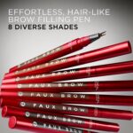 L'Oreal Paris Faux Brow, Hair-Like, Filling Eyebrow Pen with Double-Brush Tip, Fast & Precise Eyebrow Makeup, Blonde, 0.04 Fl Oz - Image 11