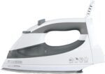 BLACK+DECKER Black & Decker F976 Quickpress Iron with Smart Steam Technology, White/Silver - Image 5