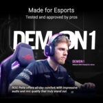 ASUS ROG Pelta Wireless Gaming Headset with Detachable Mic – Tri-Mode (BT, 2.4GHz, USB-C) 50mm Titanium-Plated Drivers, 70Hr Battery, Ergonomic, Lightweight, for PC, PS5, PS4, Switch, Mobile - Black - Image 5