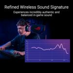 ASUS ROG Pelta Wireless Gaming Headset with Detachable Mic – Tri-Mode (BT, 2.4GHz, USB-C) 50mm Titanium-Plated Drivers, 70Hr Battery, Ergonomic, Lightweight, for PC, PS5, PS4, Switch, Mobile - Black - Image 7