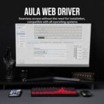 EPOMAKER Aula WIN60 HE 60% Wired Magnetic Keyboard with Adjustable Actuation, 8000 Hz Polling Rate, Hall Effect Switches, Hot-Swap, for FPS Games (Red Topographic) - Image 6