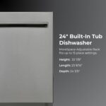 Kenmore 24" Built-in Stainless Steel Tub Dishwasher EasyFlex 3rd, SmartWash, UltraWash Plus, TurboDry, Adjustable Rack, Energy Star Certified, Fingerprint Resistant - Image 3