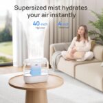 Dreo Humidifiers for Bedroom, 4L Top Fill for Large Room, 36H Runtime, 28 dB Quiet Supersized Cool Mist Air Humidifier for Baby Nursery, Plants, Indoor, Night Light, Easy to Clean & Fill - Image 4
