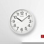 Seiko Non Ticking Home, Office Wall Clock, 12 Inches, White - Image 5