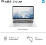 HP 17.3" FHD Business & Student Laptop Computer, 64GB RAM 2.5TB Storage (2TB SSD+512GB Docking Station Set), 6-Cores AMD Ryzen 5, Windows 11 Pro, PLUSERA Earphones, Silver - Image 6