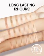 Cushion Foundation | Full coverage, Weightless, Skin fit, Satin Glow Finish, Oil-Control Waterproof Foundation, Sweatproof Flawless BB Cream CC Korean Makeup - Image 5