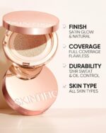 Cushion Foundation | Full coverage, Weightless, Skin fit, Satin Glow Finish, Oil-Control Waterproof Foundation, Sweatproof Flawless BB Cream CC Korean Makeup - Image 6