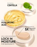 Cushion Foundation | Full coverage, Weightless, Skin fit, Satin Glow Finish, Oil-Control Waterproof Foundation, Sweatproof Flawless BB Cream CC Korean Makeup - Image 7