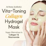 THE FACE SHOP Vita-Toning Vegan Collagen Face Mask, Korean Glass Skin Essential, Hydrogel Mask for Moisturizing & Skin Elasticity, Improves Uneven Tone, 4EA - Image 4