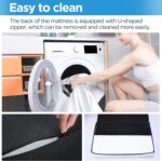 Folding Mattress Queen Size,6 inch Tri-fold Memory Foam Mattress Topper with Washable Cover, Non-Slip Bottom Guest Bed Queen Size, 78" x 58" x 6" - Image 7