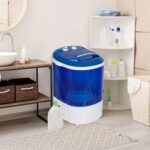 Portable Washing Machine Mini Washer with Spin Dryer 8lbs Washing Capacity, Durable Energy Saving, Rotary Controller, Compact Laundry Washer for RV, Apartments, Dorms,Kitchen, Blue - Image 8