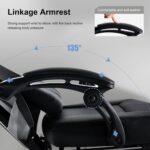 GTRACING Gaming Chair, Computer Chair with Mesh Back, Ergonomic Gaming Chair with Footrest, Reclining Gamer Chair with Adjustable Headrest and Lumbar Support for Gaming and Office (Black) - Image 11