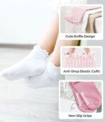 Simply Kids Toddler Ruffle Socks with Grips for Baby Girls (6 Pairs), 6 Months to 7 Years - Image 5