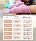 Simply Kids Toddler Ruffle Socks with Grips for Baby Girls (6 Pairs), 6 Months to 7 Years - Image 6