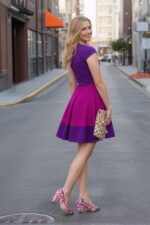 Aachcol Women Pumps Pointed Toe Slip on Mid Heel Dress Office Chunky Block Heels Shoes 3 Inches - Image 4