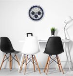 Bulova Lunar Pilot Wall Clock C1971 | Matte Silver Finish |Temperature & Hygrometer Display | Silent Sweep Quartz Movement | 13.75-Inch - Image 6