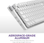 NZXT Function 2 Full-Size Wired Optical Gaming Keyboard - 8K Polling Rate - Linear Optical Switches - Adjustable Actuation - Double-Shot PBT Keycaps - RGB - Hot-Swappable - White - Image 7